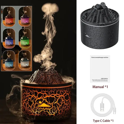 Volcano Fire Flame Air Humidifier